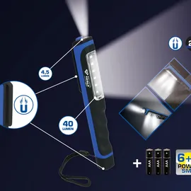BRILLIANT TOOLS Lampe mit 6+1 SMD