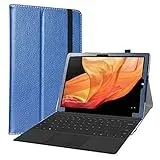 LiuShan kompatibel mit CHUWI UBook X Tablet 12 Inch Tablet PC 2 in 1 hülle,Folding PU Leder Tasche Hülle Case mit Ständer für 12" CHUWI UBook X Tablet 12 Inch Tablet PC 2 in 1,Blau