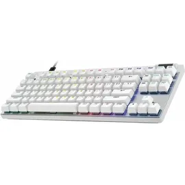 Logitech G PRO X TKL Rapid, weiß/silber, Magnetic Analog, USB, DE (920-013240)