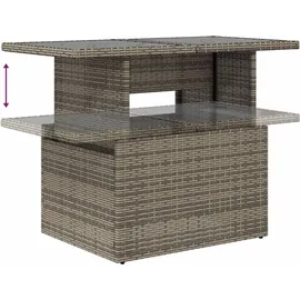 vidaXL Gartensofa-Set 5-tlg. grau Polyrattan