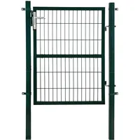 Estexo Gartentor 1,60 m Grün/Metall