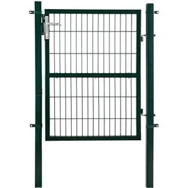 Estexo Gartentor 1,60 m Grün/Metall