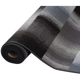 Snapstyle Designer Velour Teppich Mystic Karo Blau Grau 200x300cm