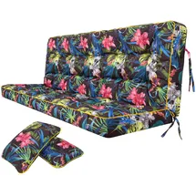 Sellbee Bankauflage 150 x 49 x 56 cm floral 2-tlg.