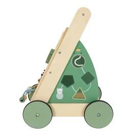 Lemodo Lauflernwagen aus Holz mit Activity-Board, leise Räder, ab 1 Jahr
