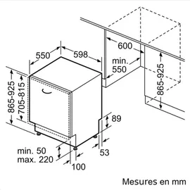 Neff N70 S297TCX00E Einbau-Geschirrspüler (vollintegrierbar, 598 mm breit)