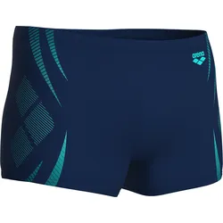 Badehose ARENA "arena Performance Herren Poseidonia Badehose", Herren, Gr. 8 (XXL), N-Gr, navy, water, Obermaterial: 100% Polyester, Badehosen