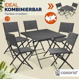 CASARIA Balkonset 3-tlg. Anthrazit/Grau