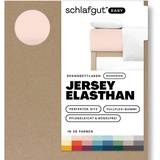 schlafgut Easy Jersey Elasthan Boxspring 180 x 200 - 200 x 220 cm red light