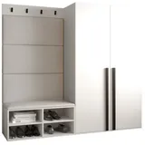 ABIKS MÖBEL Garderoben-Set MIRO Set 5, Garderobe mit gepolsterten Paneelen, Modern Design