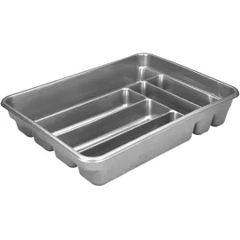 ORYX Besteckkasten Kunststoff 40 x 30 x 7 cm Silber