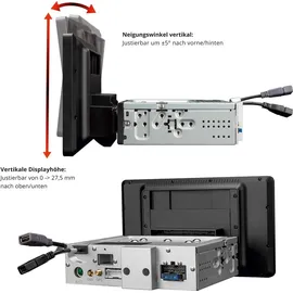 Zenec Z-E3771 1-DIN DAB+ Infotainer mit Fiat Ducato III Citröen Jumpber II