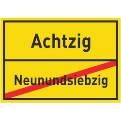 Achtzig Neunundsiebzig Aufkleber Ortsaufkleber A6 (105x148mm)