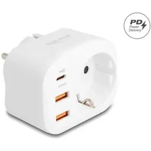 DeLock Schutzkontakt-Steckdose mit Kindersicherung und USB PD Ladegerät 20 W
