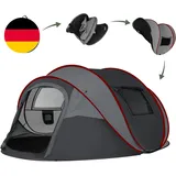 Camping Zelt, Pop up Zelt 4-5 Personen, Automatisches Aufstellzelt in 3 Sekunden