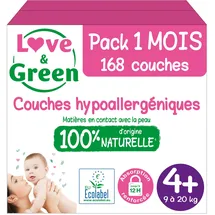 Love & Green Windeln Größe 4+ (9-20 kg) 168 St.