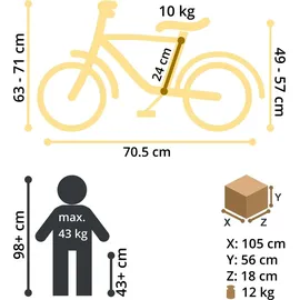 Bikestar Classic 14" grün Rücktrittbremse