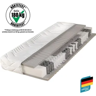 Beco Maxima Plus, Taschenfederkernmatratze 090x200cm 22 cm H2 hoch