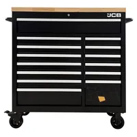 JCB Werkstattwagen Holz/Stahl 14 Schubladen blau bestückt