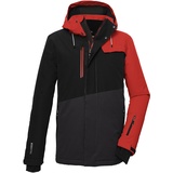 KILLTEC Herren Skijacke/Funktionsjacke mit abzippbarer Kapuze und Schneefang KSW 77 MN SKI JCKT, dunkelorange, L, 39743-000