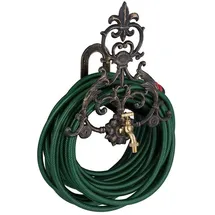 Relaxdays Vintage Schlauchhalter 38,5x23 cm bronze