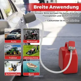 veftbltrem COSTWAY Kraftstoff Umfüllpumpe mit Auto-Stopp-Sensor, elektrische Kraftstoffpumpe 3,2 GPM 3 Größen Adaptern & Schlauch, für Diesel, Öl, Benzin