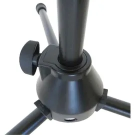 K&M 16080 Kopfhörerhalter mit Mikrofonständer, Mikrofonständer, Schwarz
