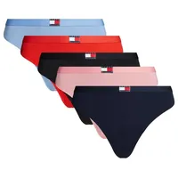 Tommy Hilfiger Underwear Slip 5 PACK FLAG THONG (Packung, 5-St., 5er) mit Logo bunt L (40)