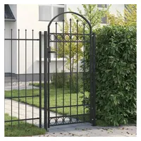vidaXL Zaunpfosten 100 x 88 cm Grau/Stahl