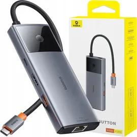 Baseus 6in1 Power Delivery USB-C Hub Schwarz