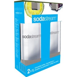 Sodastream PET-Flasche 2 x 1 l grau