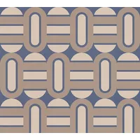 A.S. Création Retro Chic Vliestapete 0,35 x 9 m 1 St beige/blau/braun 395363