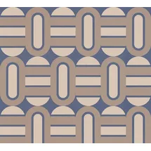 A.S. Création Retro Chic Vliestapete 0,35 x 9 m 1 St beige/blau/braun 395363