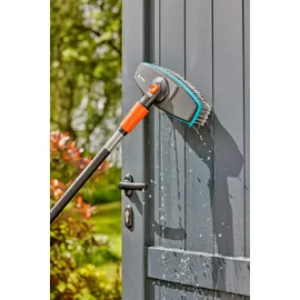 Gardena Wasch-Set Cleansystem soft mit Stiel S grau