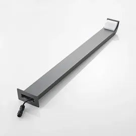 LUCANDE Wegeleuchte Aluminium 100 cm 1er Set schwarz