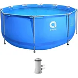 Avenli Frame Pool 366 x 122 cm Basic Rundpool mit Filteranlage