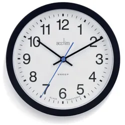 Wanduhr CHRISTOFFEL "Bromham", schwarz, H:3cm, Wanduhren
