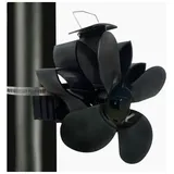 Stromloser Ventilator - Kaminventilator Für Holzöfen - Ofenventilator Für Optimale Luftverteilung (4 Flügel)