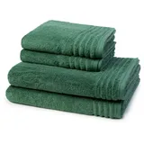 VOSSEN Handtuch Set Vienna Style Supersoft, Walkfrottee (Spar-Set, 4-St), 2 X Handtuch 2 X Duschtuch - im Set - Baumwolle grün