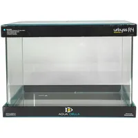 Aqua Della Aqua Della, Urbyss Aquarium, 45 x 30 x 32 cm, rechteckiges Aquarium mit gebogenem und poliertem Glas, 5 mm, Schutzglas, 3 mm, poliertes Schutzglas aus Kunststoff, Schutzmatte