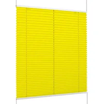 K-HOME Klemmfix-Plissee Florida 35 x 130 cm Gelb