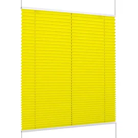 K-HOME Klemmfix-Plissee Florida 35 x 130 cm Gelb