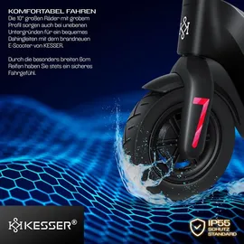 Kesser E-Scooter schwarz