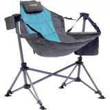 Uquip Campingstuhl Rocky 2.0 Strandstuhl Schaukelstuhl Hänge Sessel Klappstuhl Petrol/Grey
