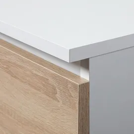 Akord Furniture Factory IP0PBIUCRA009, Gerade, Rechteckige Form, Matt, Eichenfarben, 3 Schubladen 500 mm - Dunkelbraun