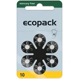 60x Varta Ecopack Gr. 10 Hörgerätebatterien 10x6er Blister Gelb Hörgeräte PR70