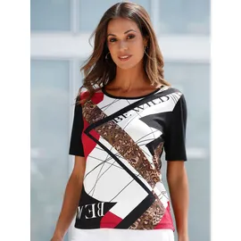 Inspirationen WITT WEIDEN Shirt in schwarz-ecru-bedruckt | Gr.: 46