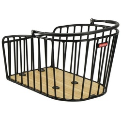 KlickFix Fahrradkorb Hinterradkorb KLICKfix Alumino GT sw 42x28x25cm, für Racktime 21ltr schwarz