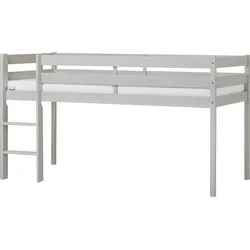 Spielbett HOPPEKIDS "ECO COMFORT, Hochbett, in 2 Einzelbetten teilbar", grau, B:101cm H:114cm L:206cm, Betten, Höhe 72cm, Farbe & Größe & Matratze