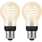 Philips Hue Filamentlampe White Ambiance Standard E27 Doppelpack